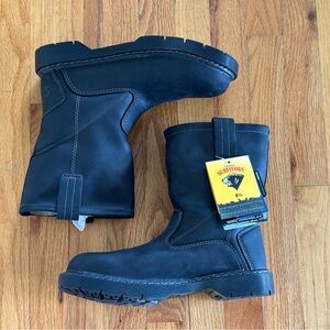 NWT Survivors boots Men size 8.5 Black, Steel Toe & Anti-fatigue insole